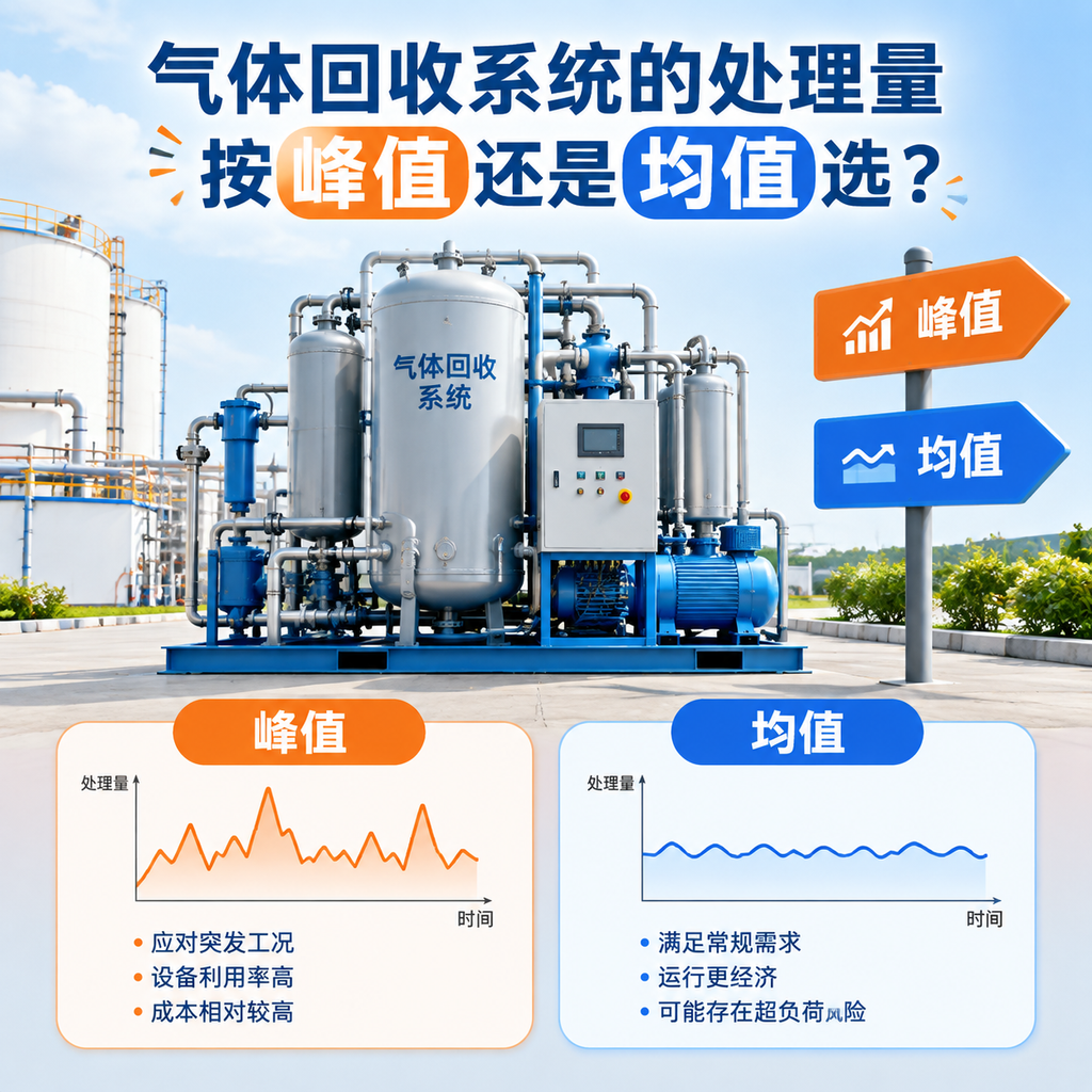 气体回收系统的处理量按峰值还是均值选？