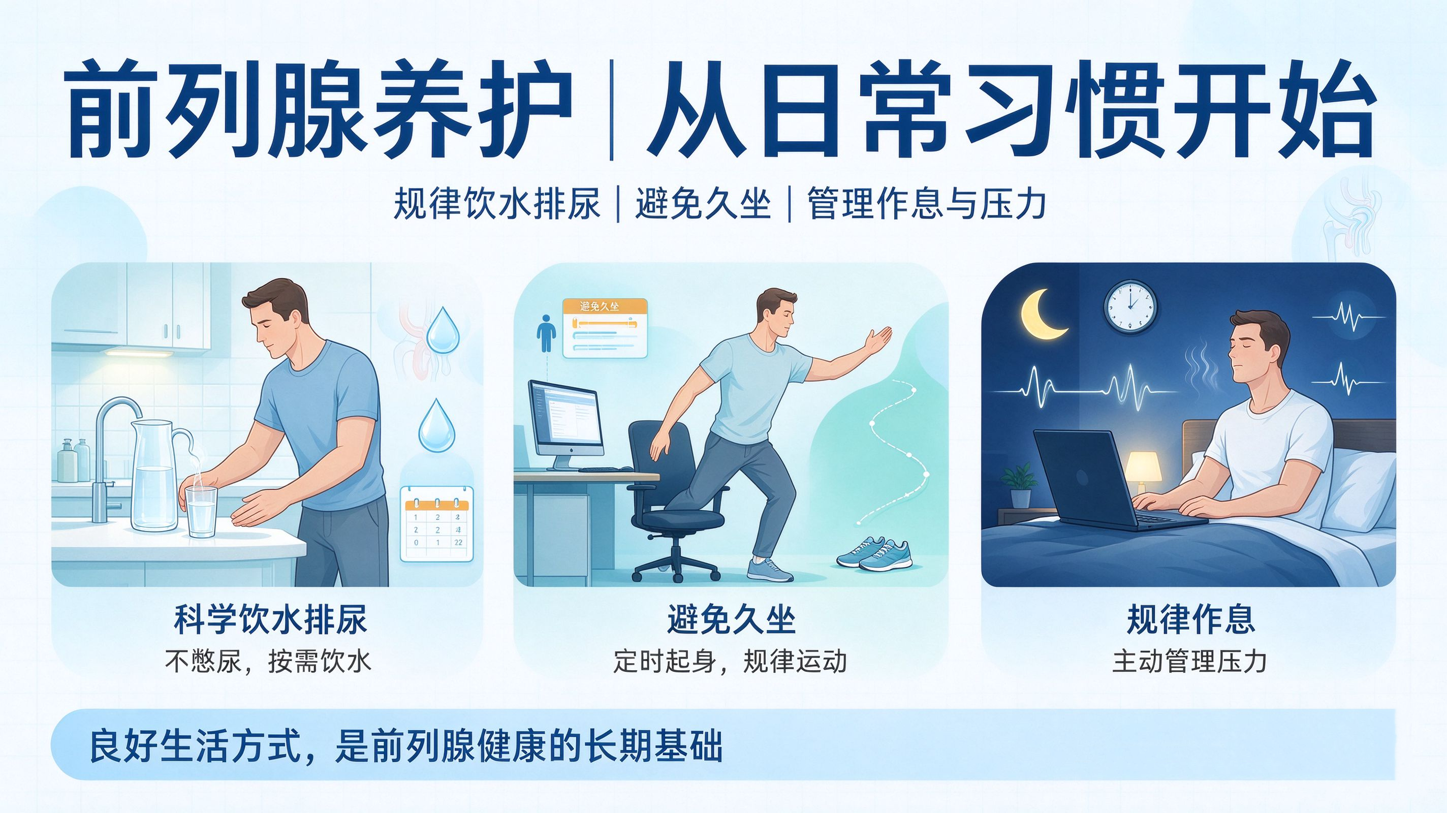 前列腺日常养护可以从哪些方面入手？