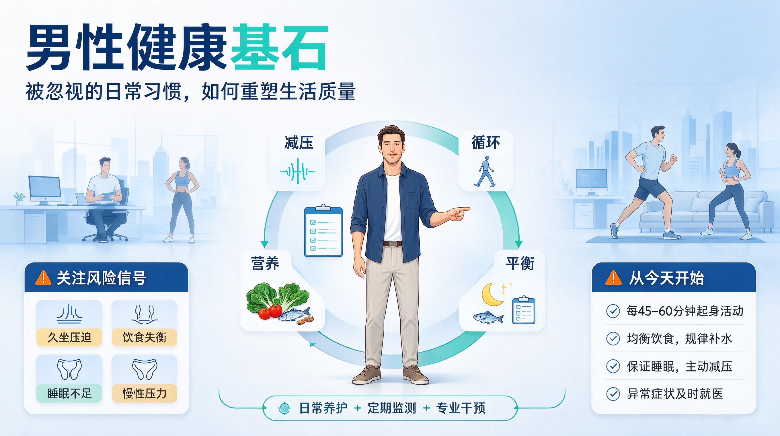 男性健康基石：被忽视的日常习惯如何重塑你的生活质量