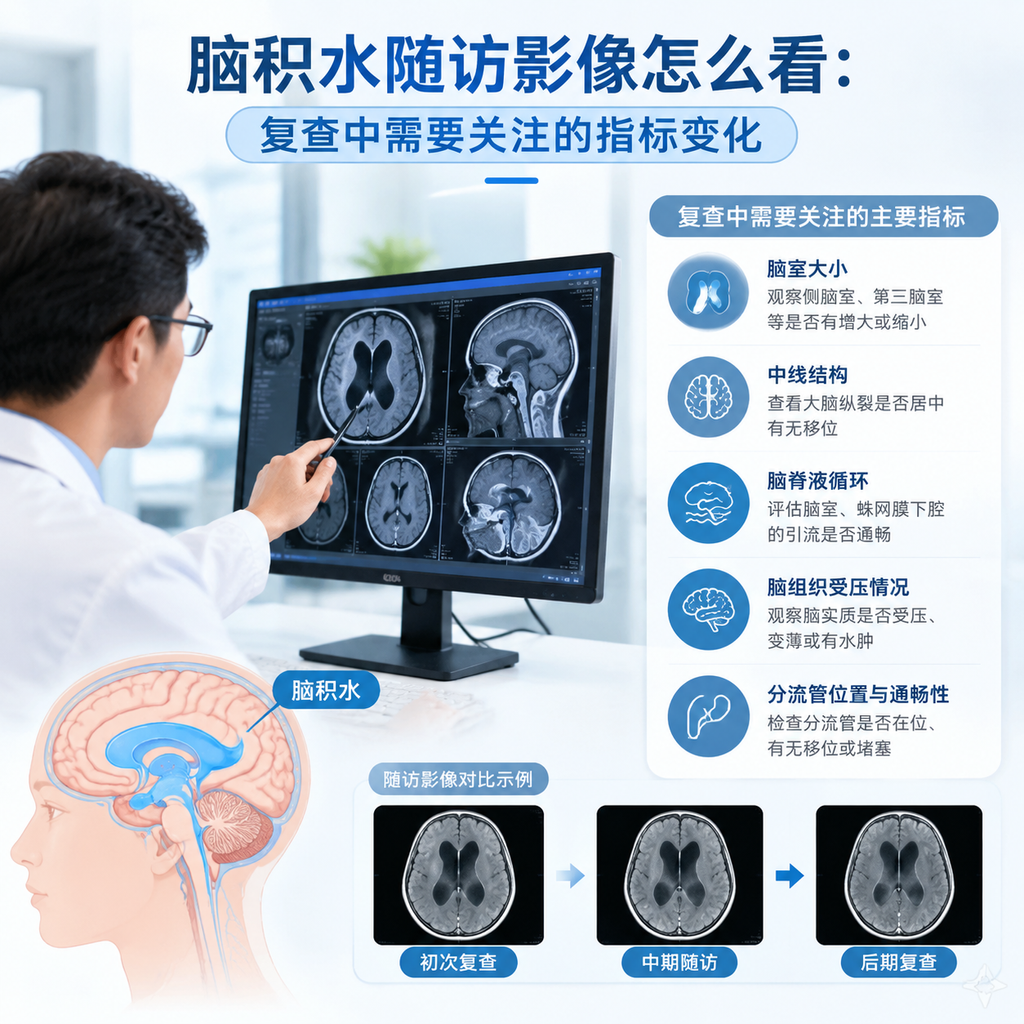 脑积水随访影像怎么看：复查中需要关注的指标变化