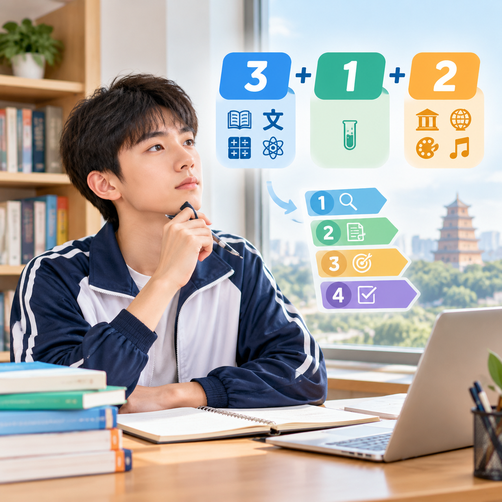 陕西新高考「3+1+2」选科怎么定？高一家庭可用的四步决策顺序