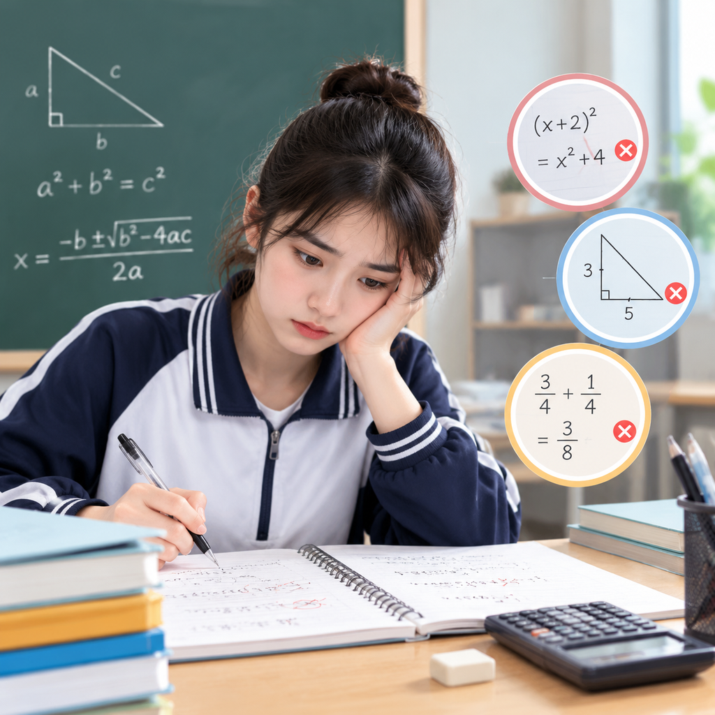 数学卡在及格线附近，先看这三类失分再决定补什么
