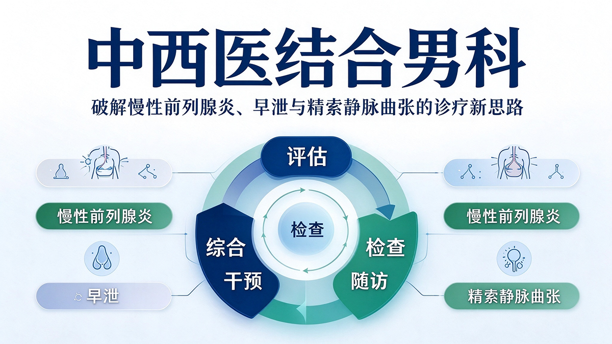 中西医结合男科：破解慢性前列腺炎、早泄与精索静脉曲张的诊疗新思路