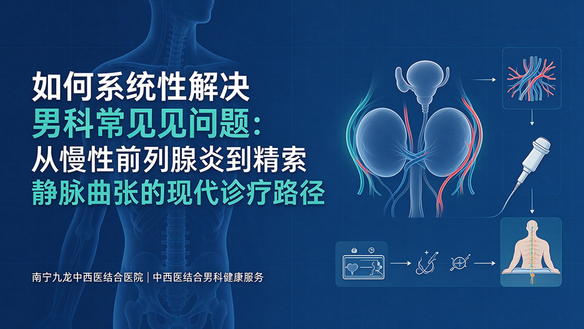 如何系统性解决男科常见问题：从慢性前列腺炎到精索静脉曲张的现代诊疗路径