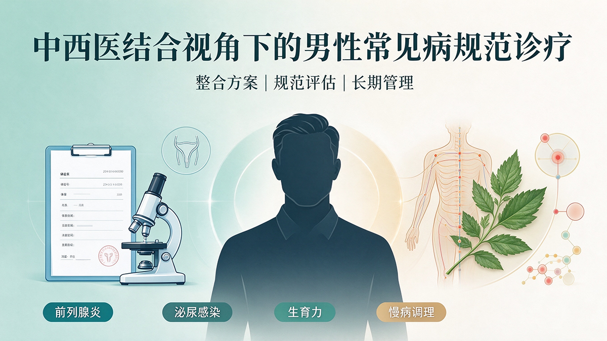 中西医结合视角下的男性常见病规范诊疗：整合方案与健康管理