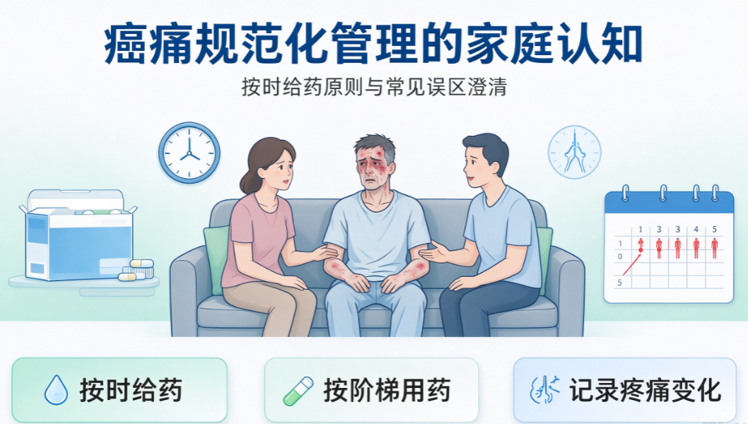 癌痛规范化管理的家庭认知：按时给药原则与常见误区澄清