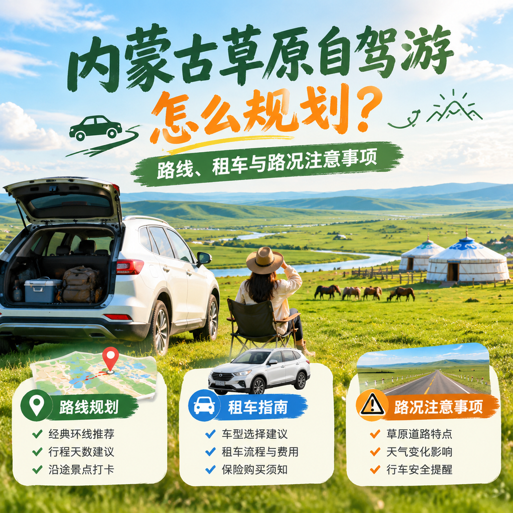 内蒙古草原自驾游怎么规划？路线、租车与路况注意事项