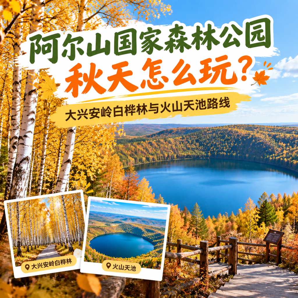 阿尔山国家森林公园秋天怎么玩？大兴安岭白桦林与火山天池路线