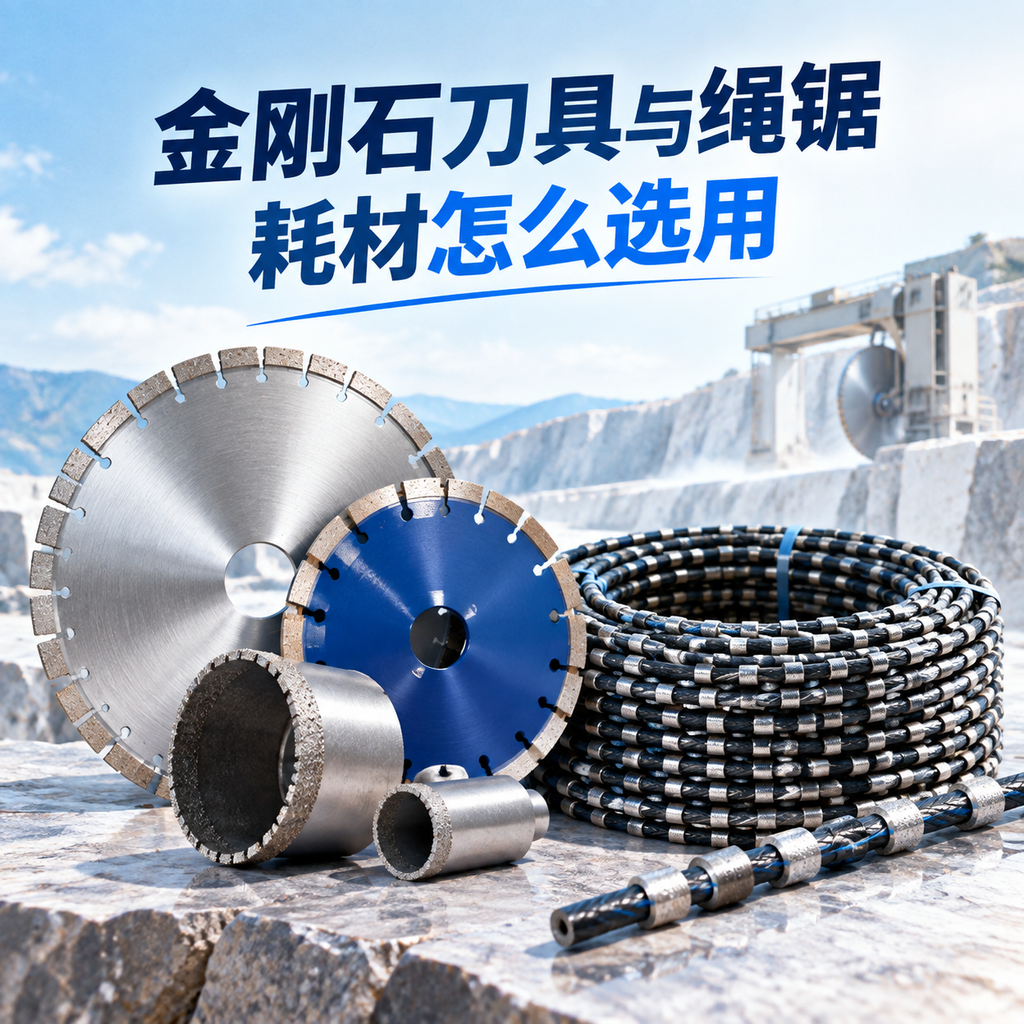 金刚石刀具与绳锯耗材怎么选用