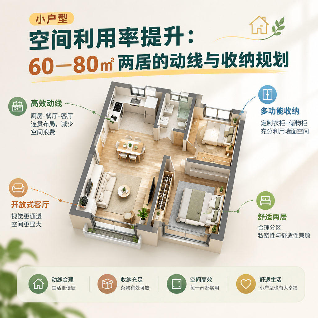 客餐厅一体化布局：开放式空间的功能分区与家具尺度