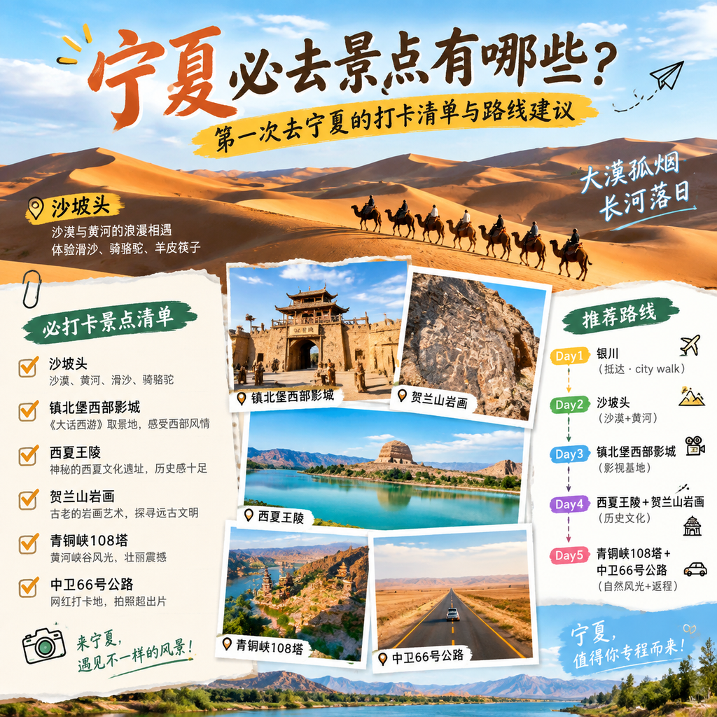宁夏首次打卡核心清单