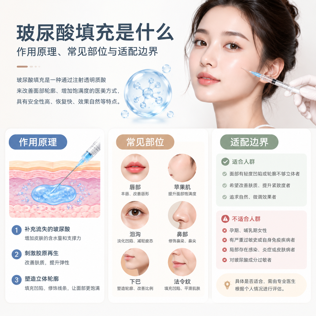 玻尿酸填充是什么：作用原理、常见部位与适配边界