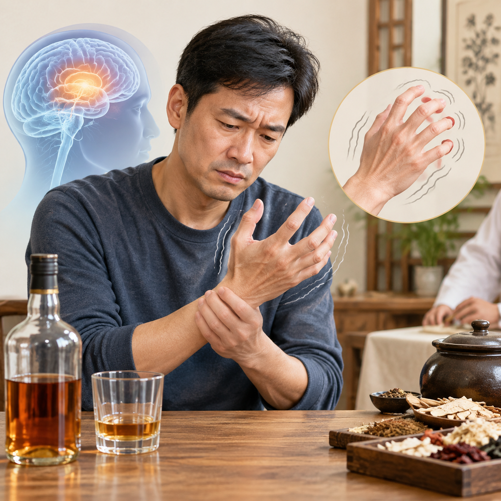 戒酒手抖是戒断反应吗？中医讲酒精戒断与震颤