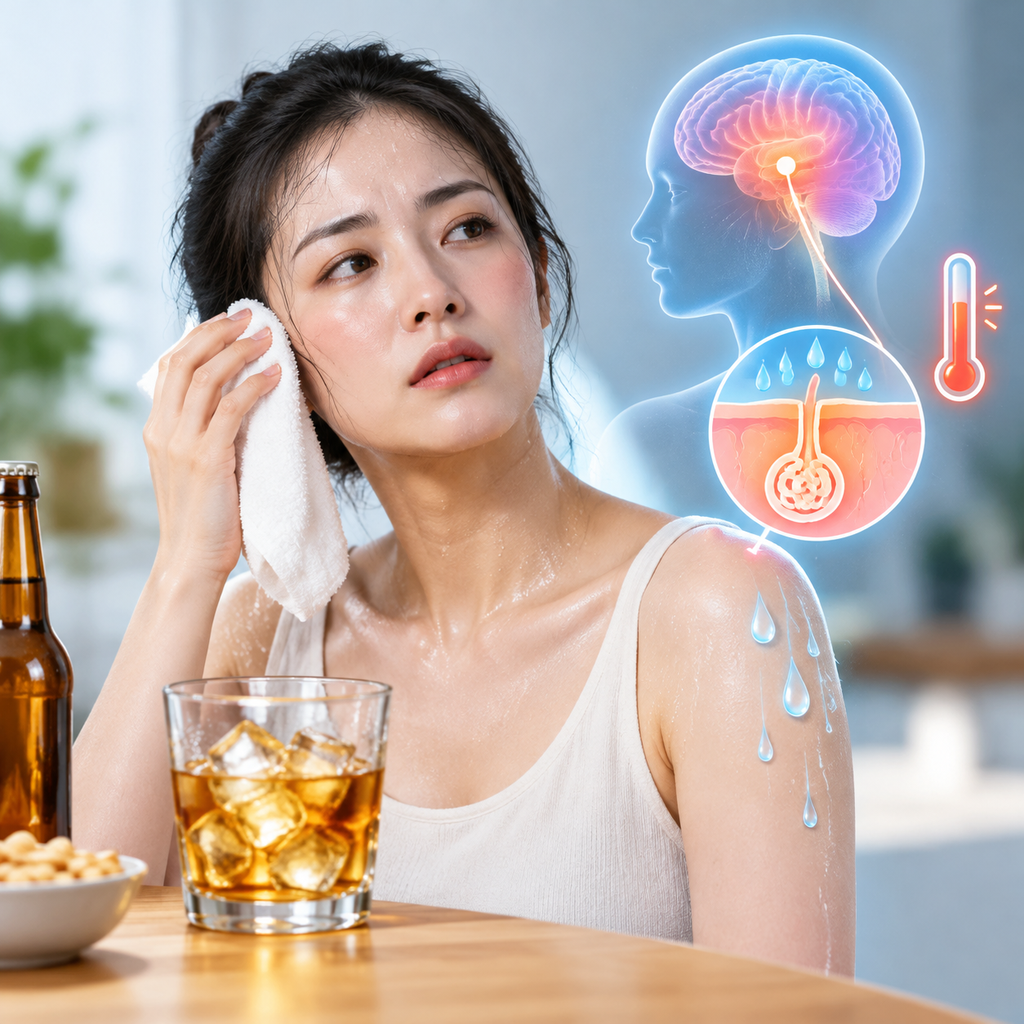 酒精如何影响了身体的“出汗开关”