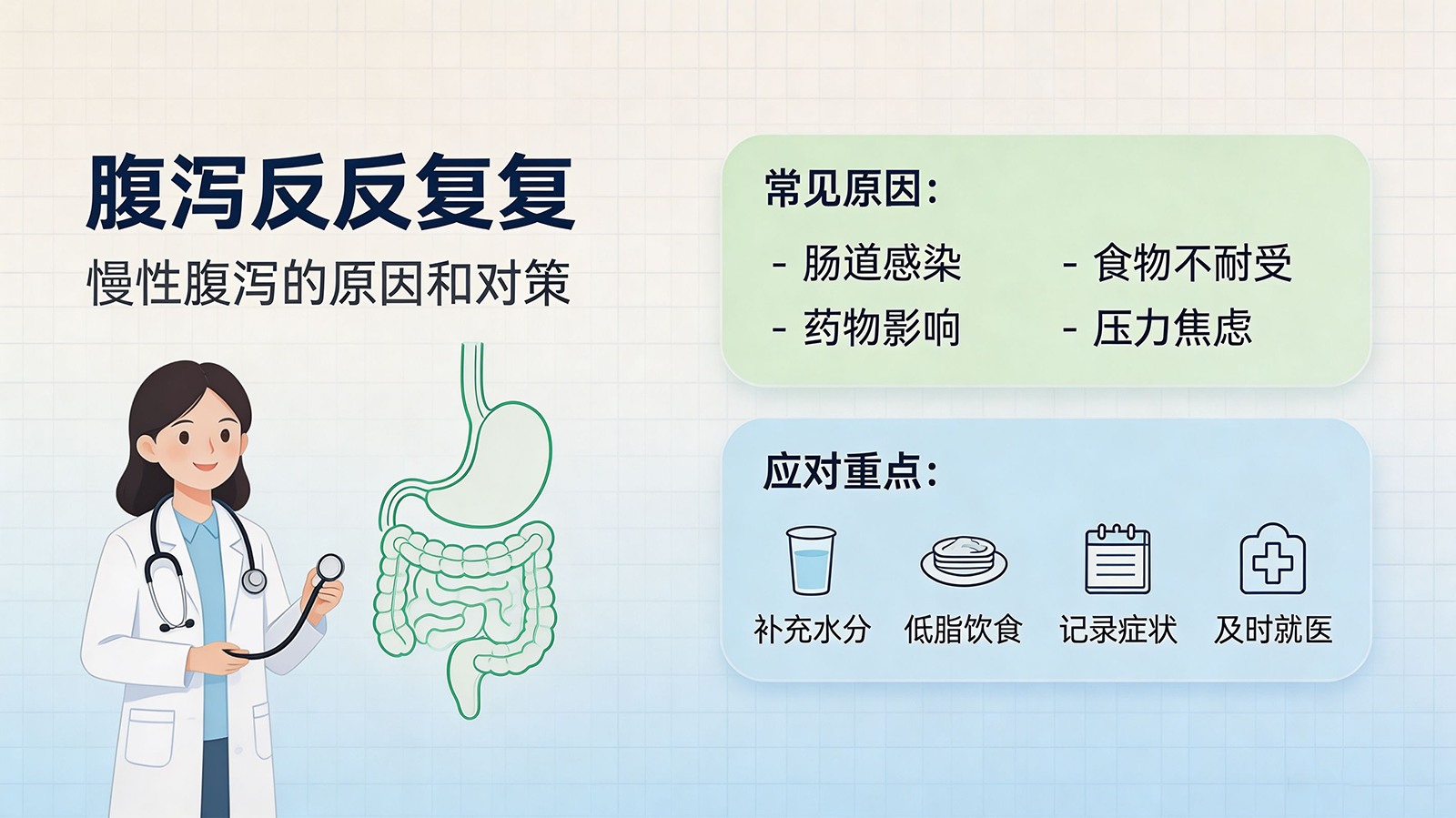 腹泻反反复复——慢性腹泻的原因和对策