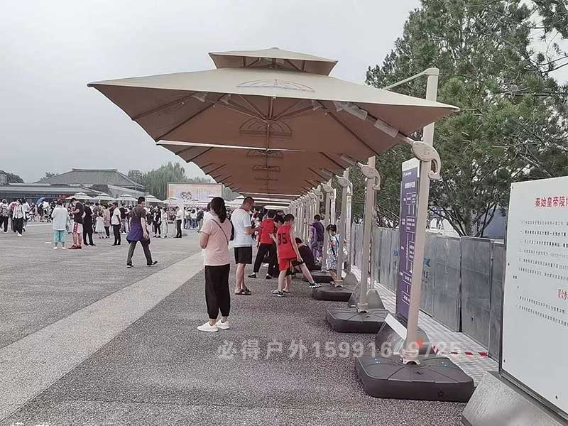 陕西必得户外用品有限公司成为秦兵马俑景区户外遮阳伞指定直接供应商