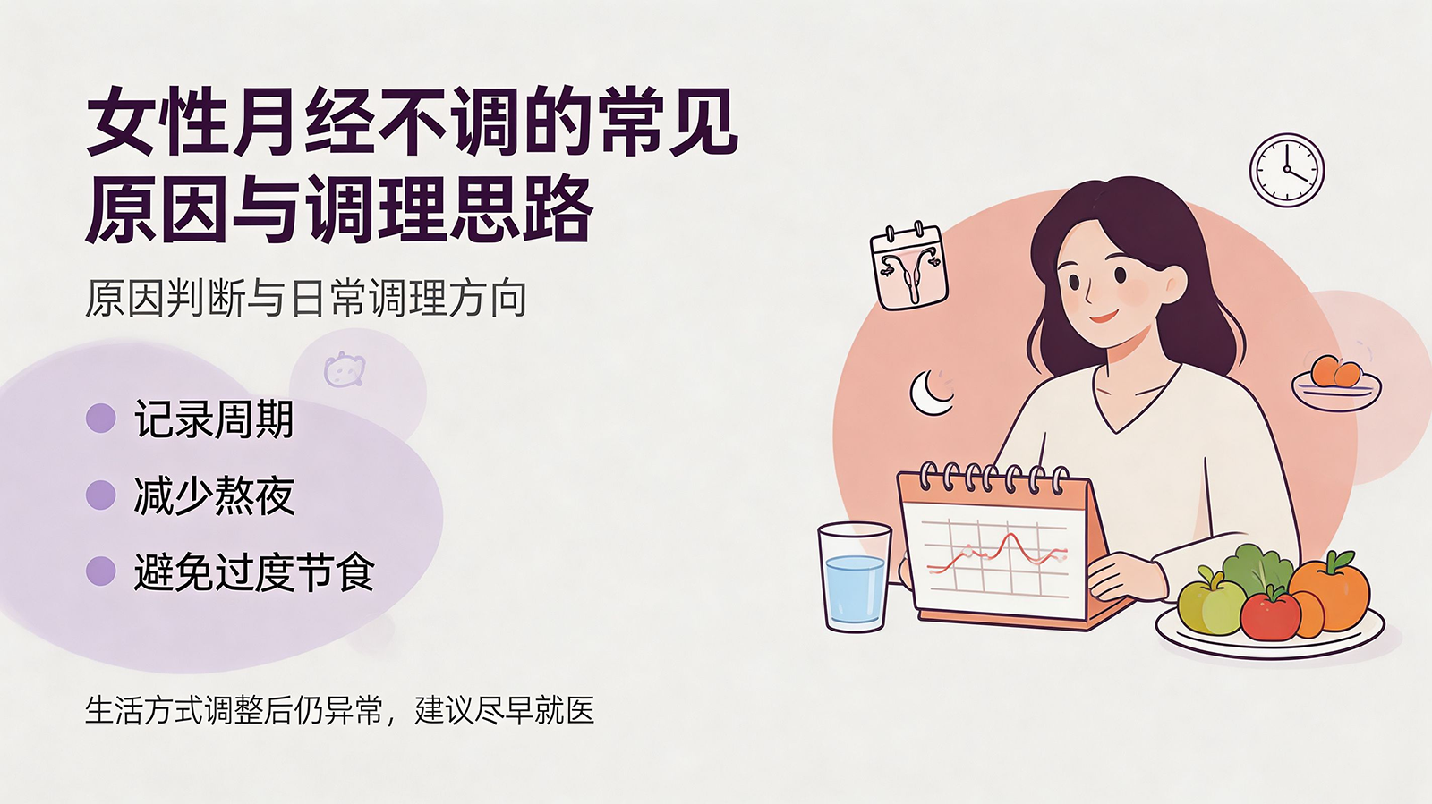 女性月经不调的常见原因与调理思路