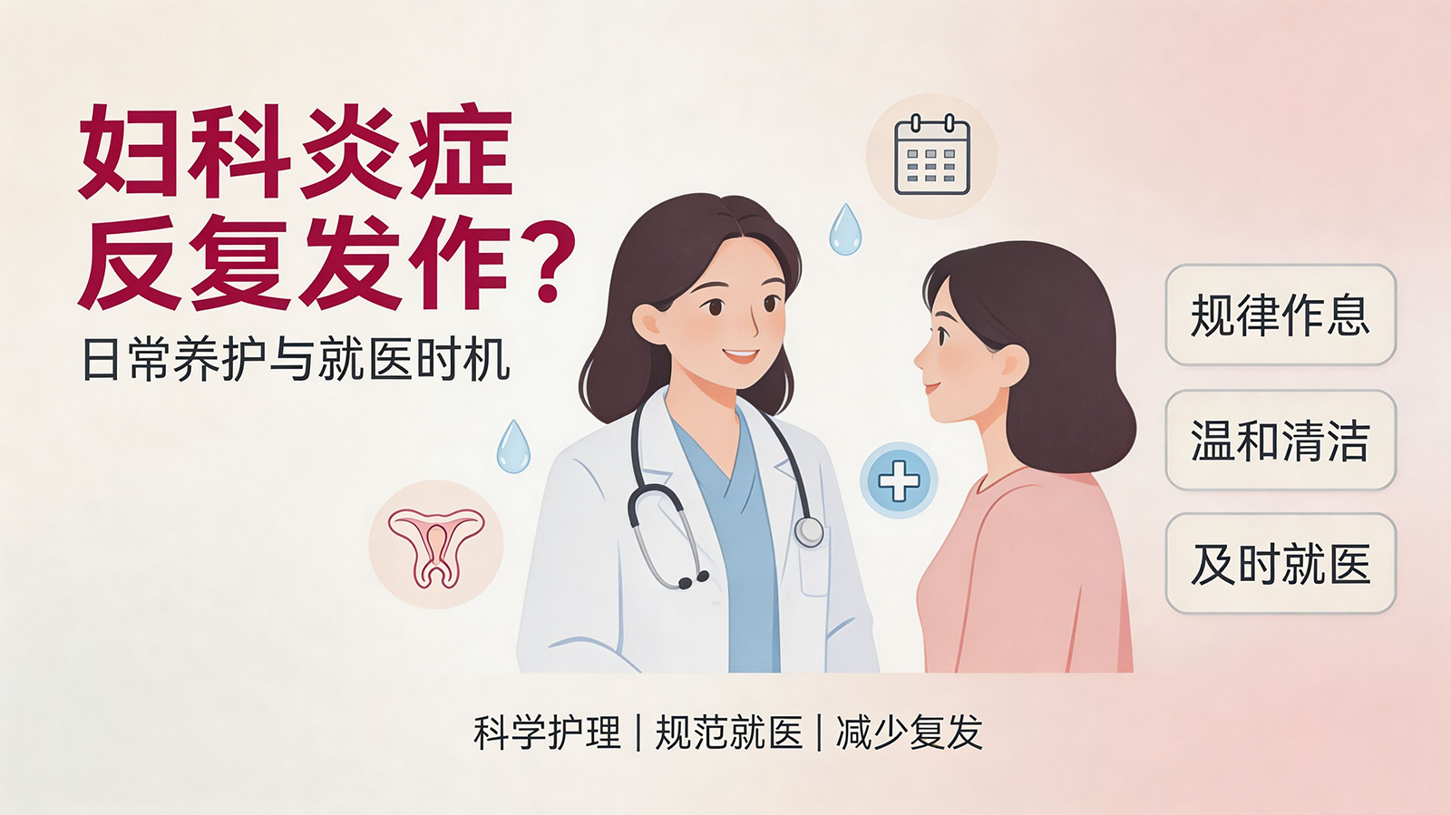 妇科炎症反复发作？日常养护与就医时机