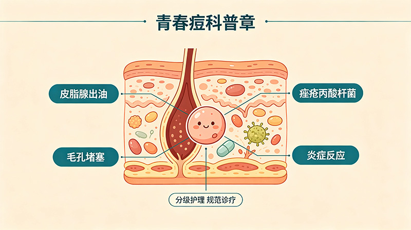 成都青春痘反复长怎么办？分级护理与规范诊疗指南