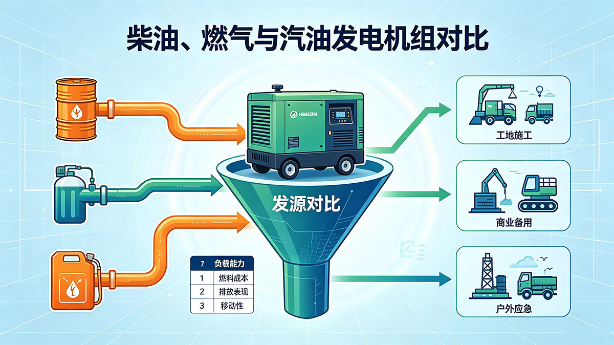 柴油发电机组怎么选？功率、品牌与结构三维选型指南