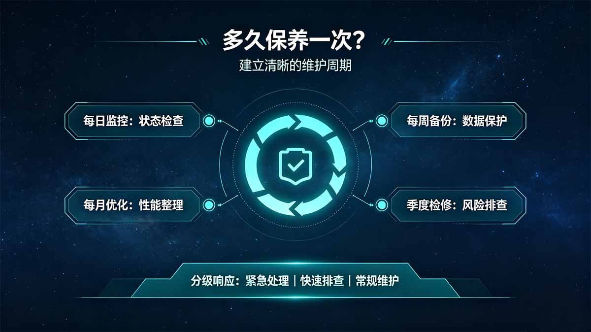 发电机组多久保养一次？分级维护周期与关键操作要点详解
