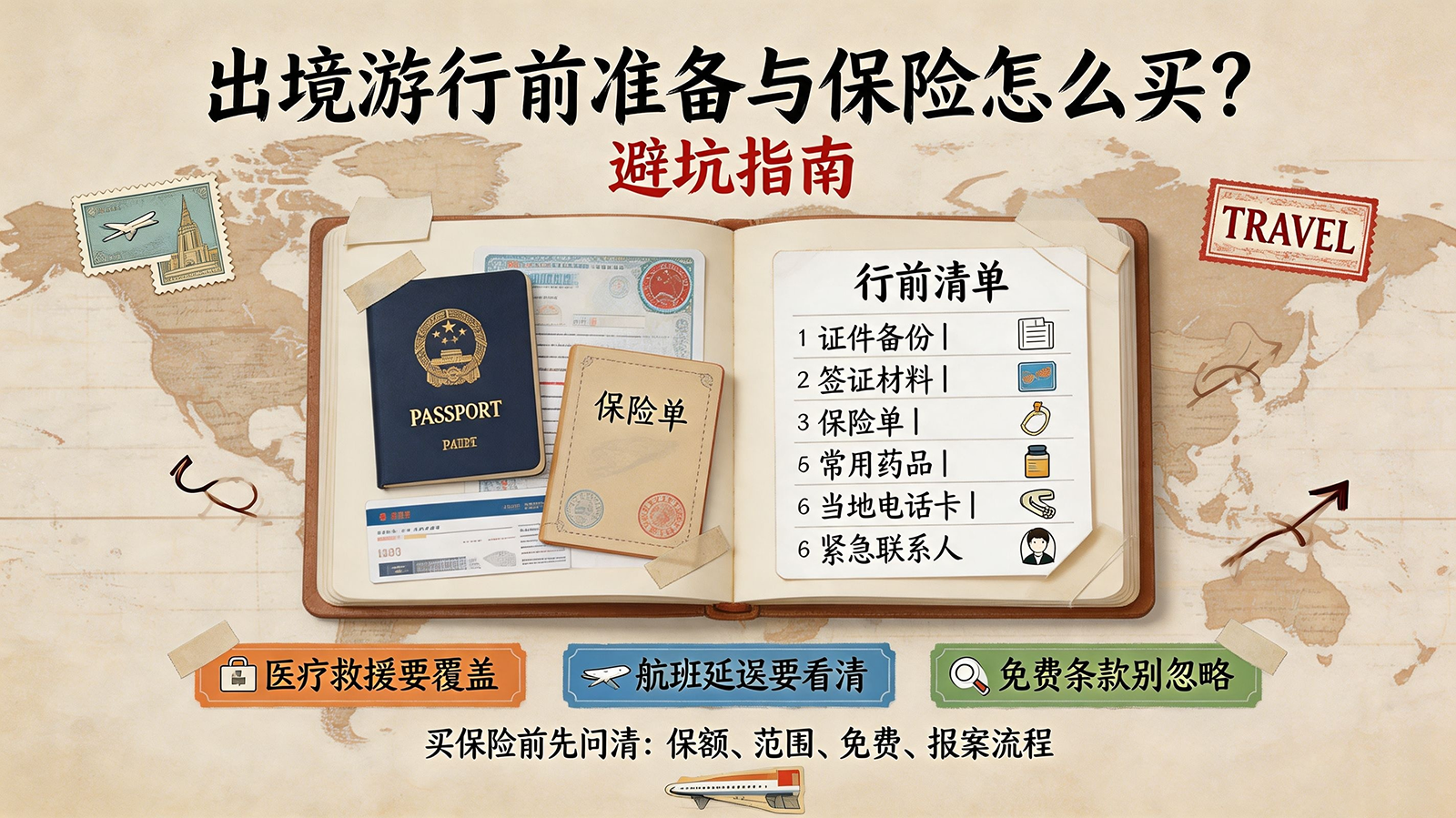 出境游行前准备与保险怎么买？避坑指南