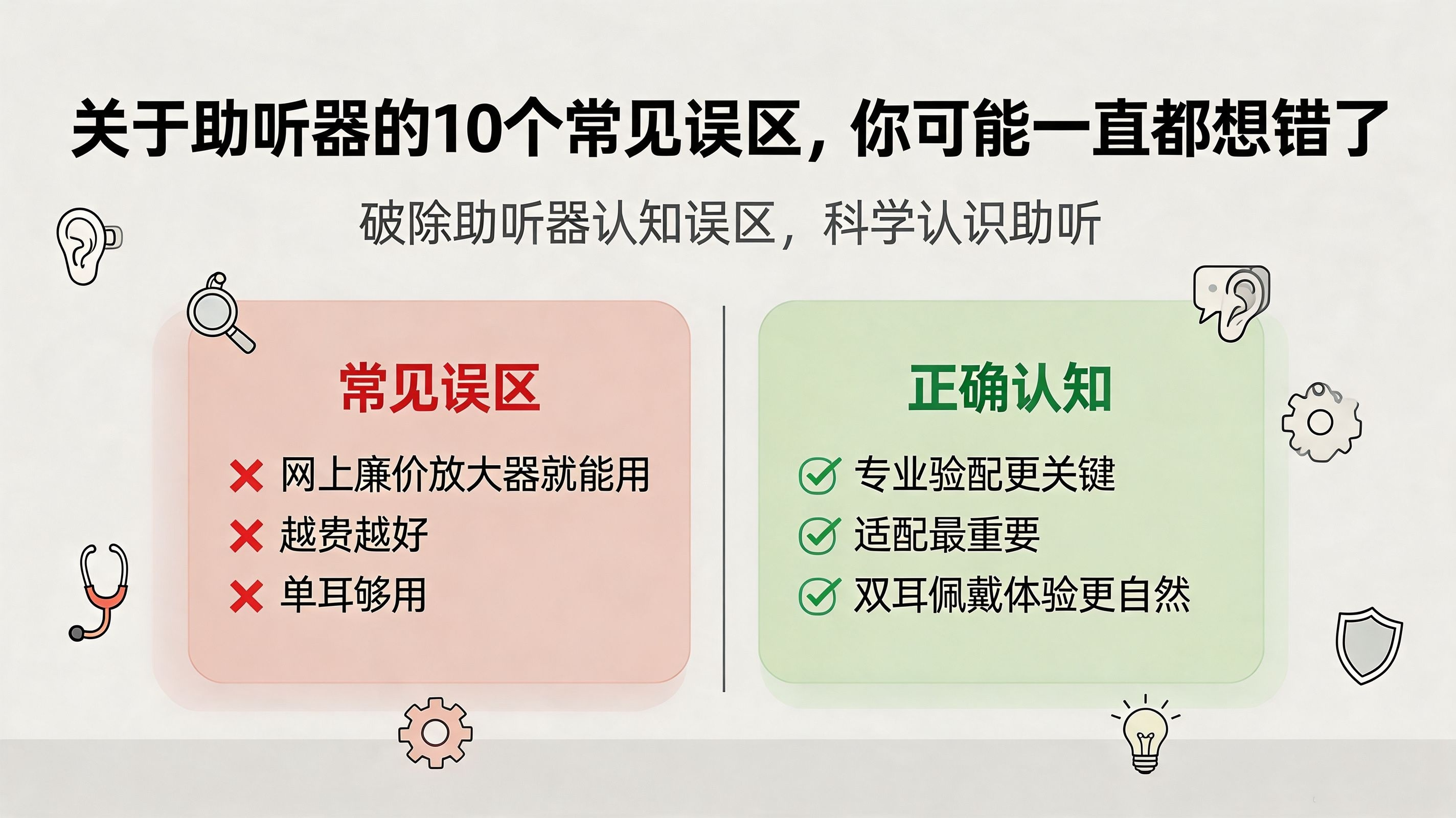 关于助听器的10个常见误区，你可能一直都想错了