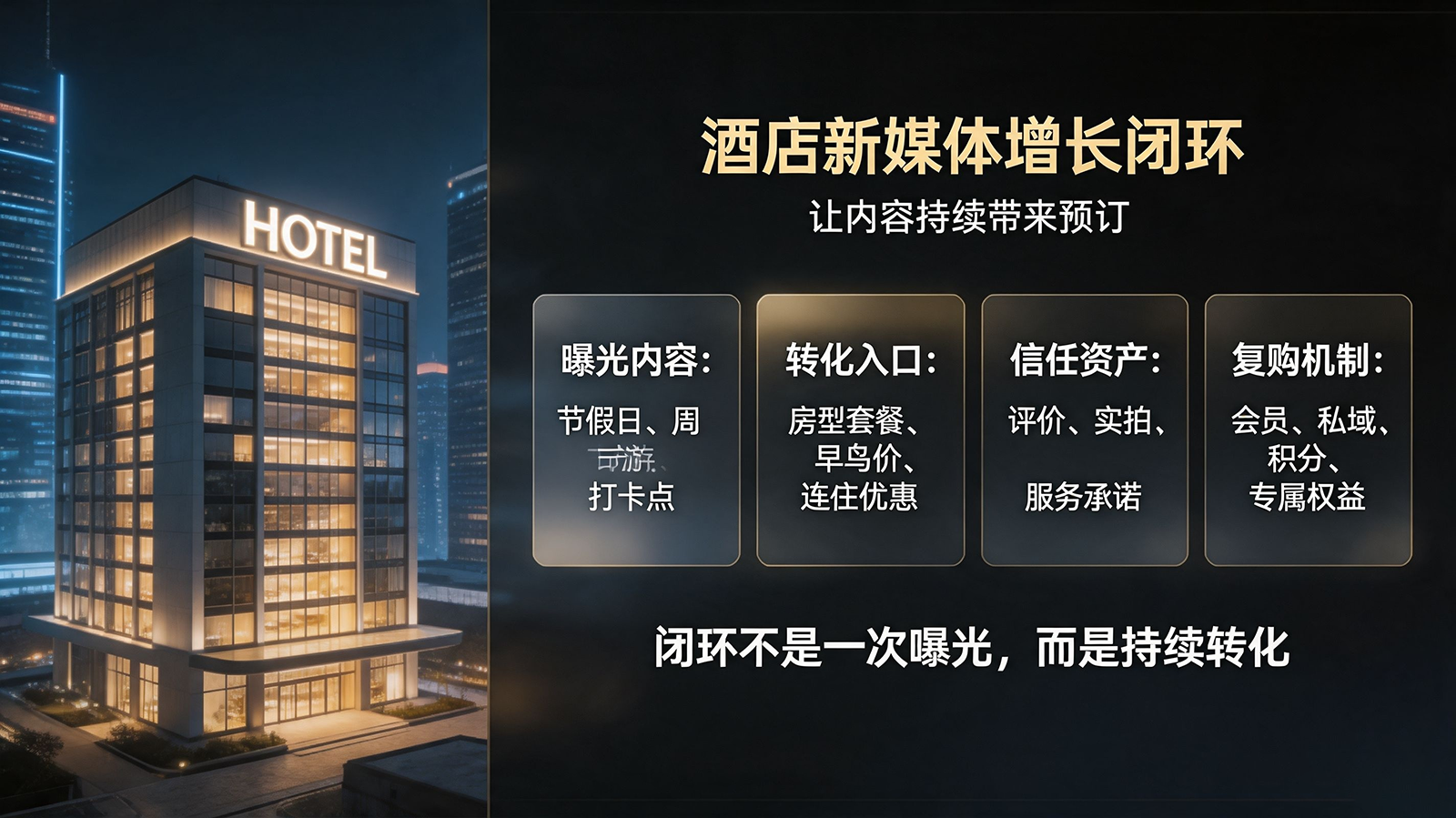 酒店新媒体运营，从曝光到预订的闭环