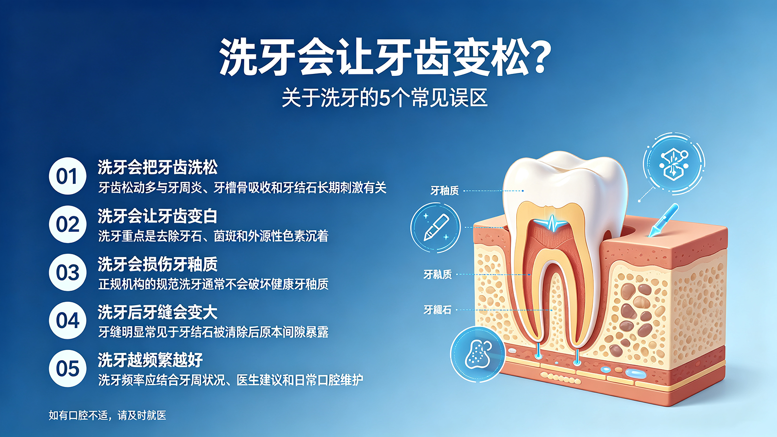 洗牙会让牙齿变松？关于洗牙的5个常见误区