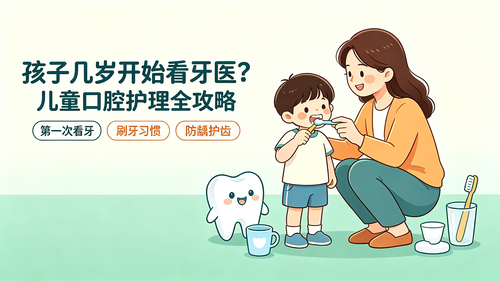 孩子几岁开始看牙医？儿童口腔护理全攻略