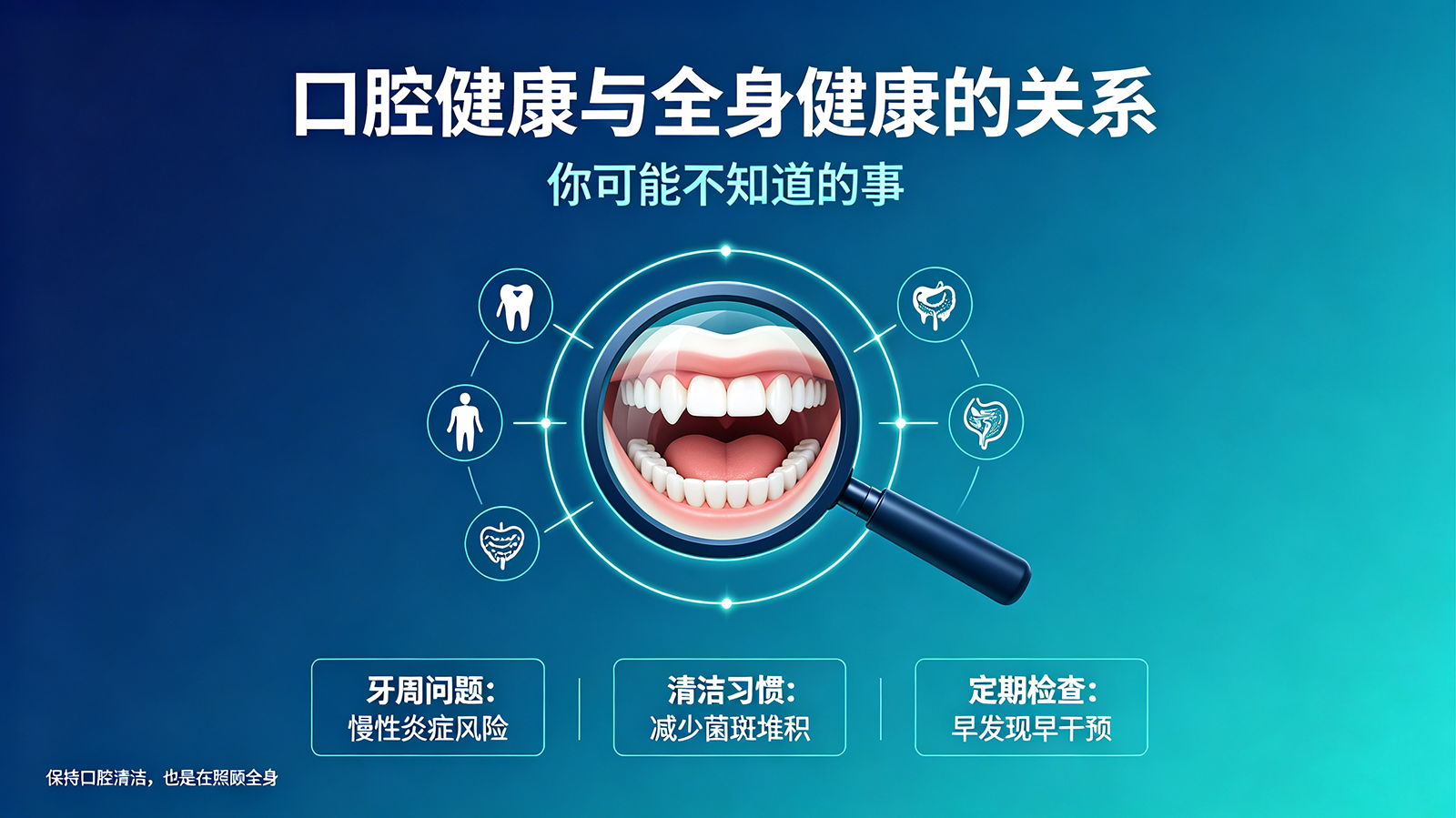  口腔健康与全身健康的关系，你可能不知道的事