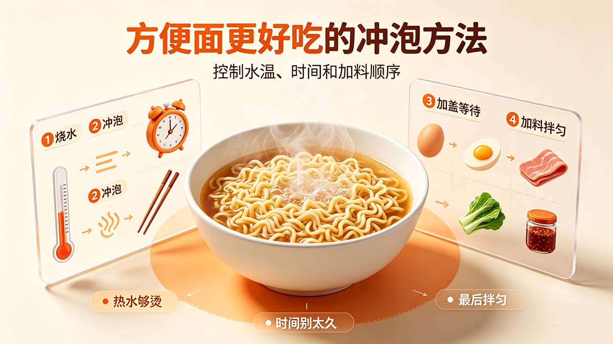 方便面怎么泡更好吃？3 个被忽略的关键步骤