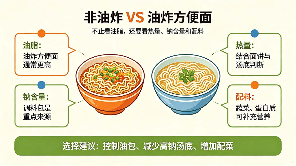 减脂期能吃方便面吗？怎么吃热量更可控？