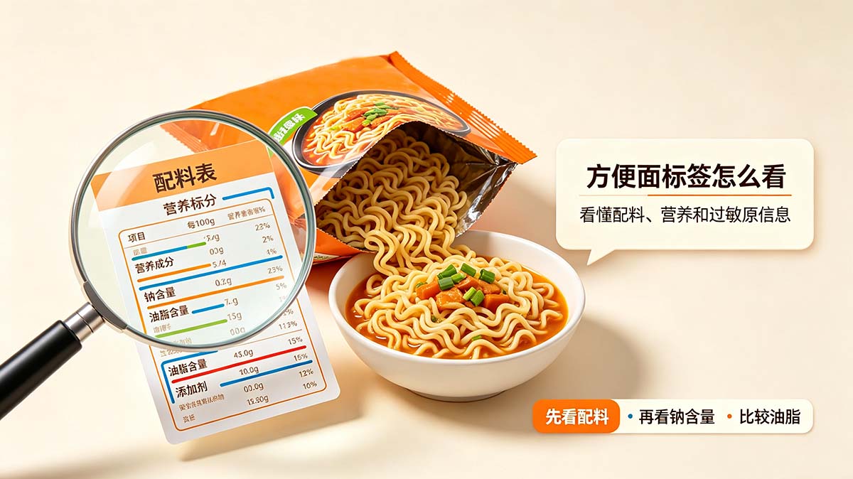 方便面配料表怎么看？抓住这 3 行