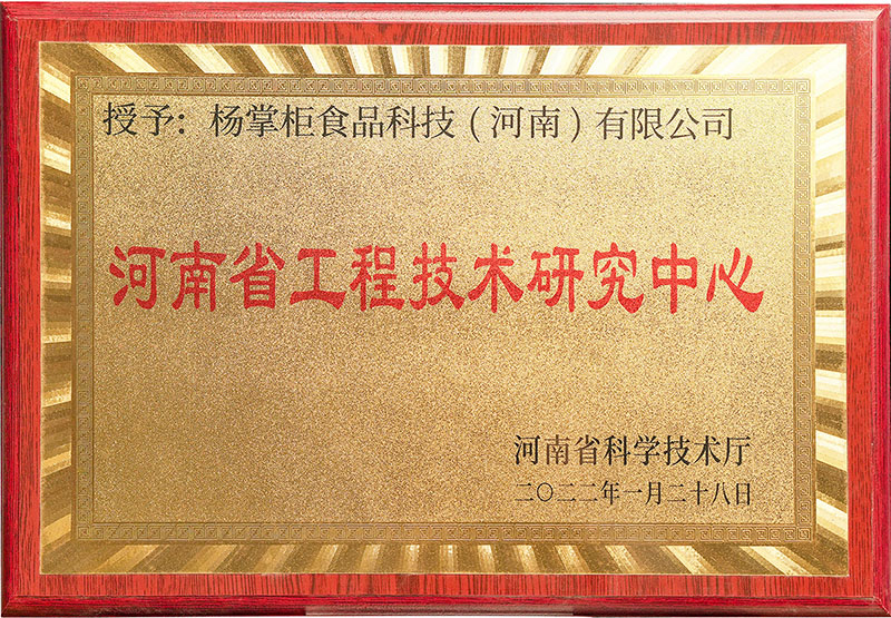 河南省工程技术研究中心牌匾