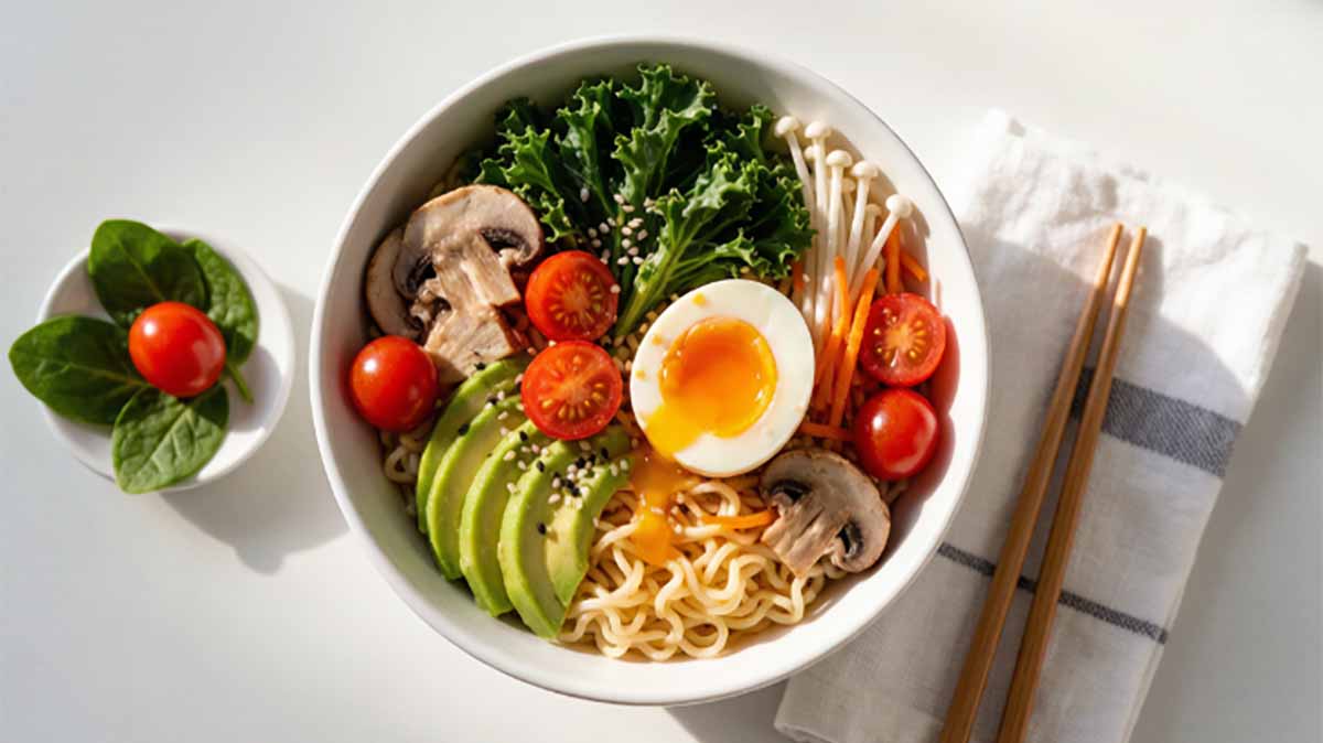 泡面怎么吃才营养均衡？用膳食指南搭配出一顿正经饭