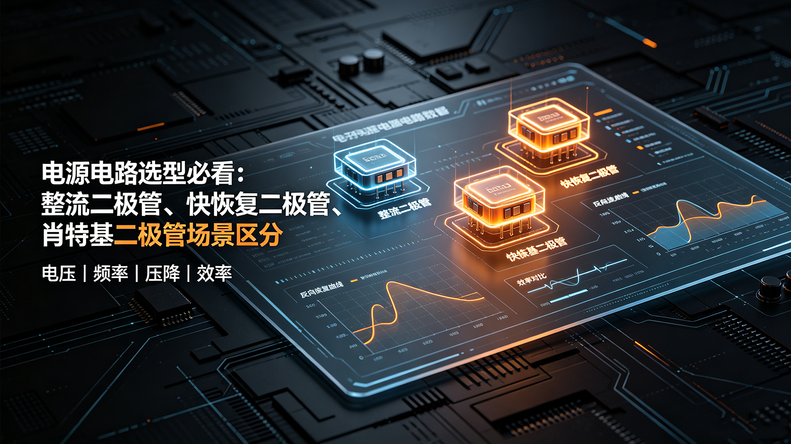 电源电路选型必看：整流二极管、快恢复二极管、肖特基二极管场景区分