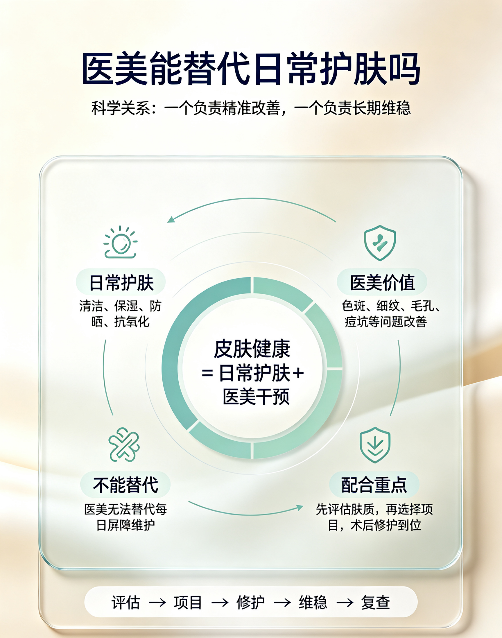 医美能替代日常护肤吗：两者科学关系与分阶段配合指南