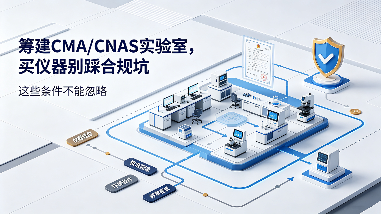 筹建CMA/CNAS实验室，买仪器别踩合规坑，这些条件不能忽略