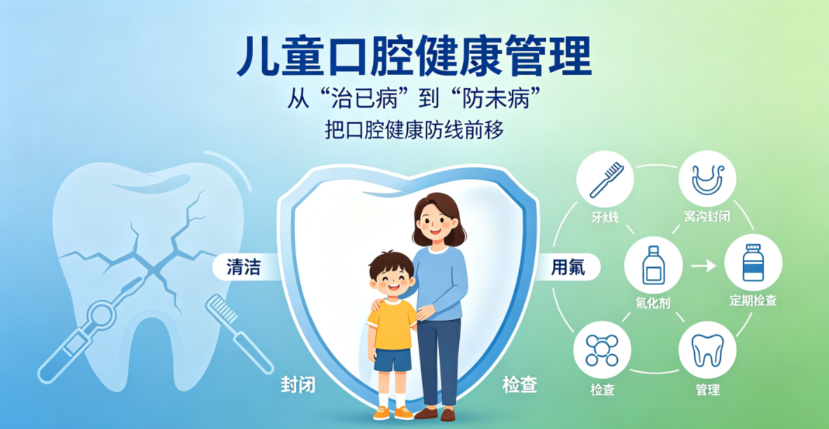 儿童口腔健康管理——从"治已病"到"防未病"的理念转型