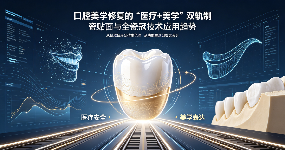 口腔美学修复的"医疗+美学"双轨制——瓷贴面与全瓷冠技术应用趋势