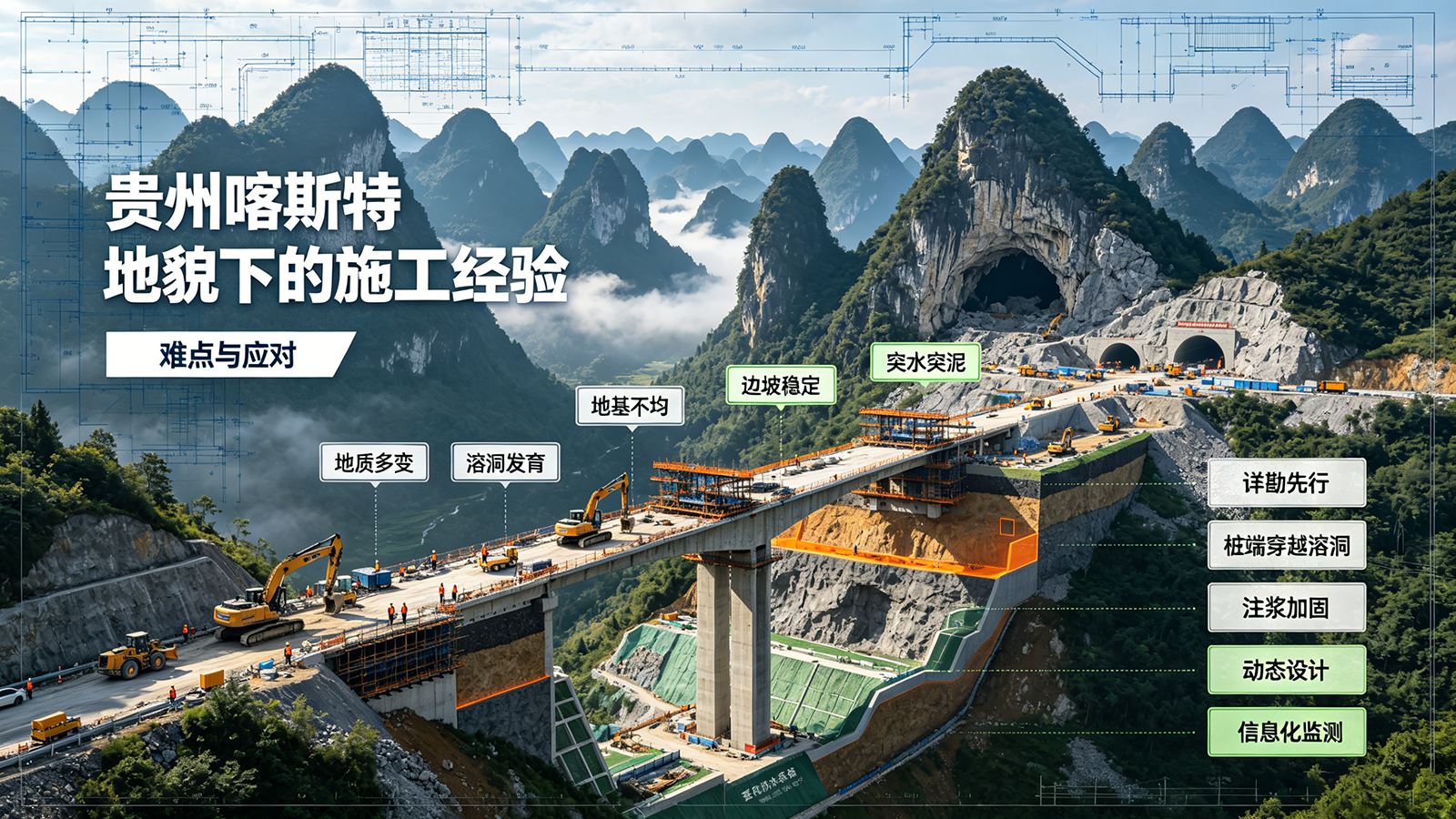 贵州喀斯特地貌下的施工经验：难点与应对