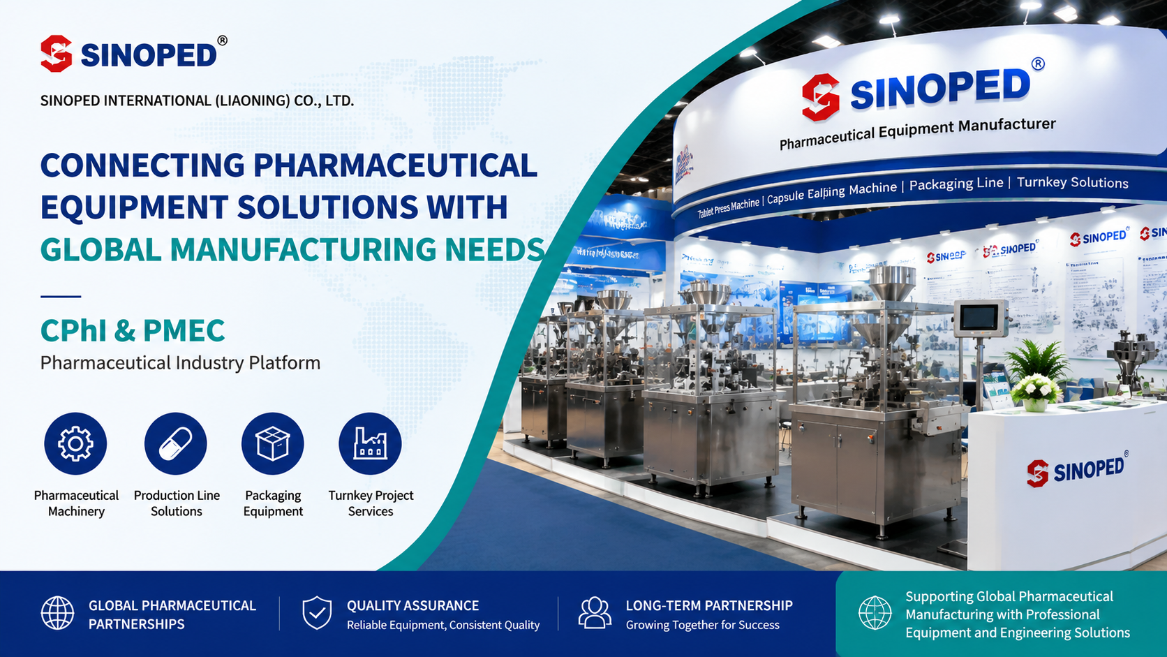 SINOPED Explores Pharmaceutical Equipment Opportunities Through CPhI & PMEC Industry Platform