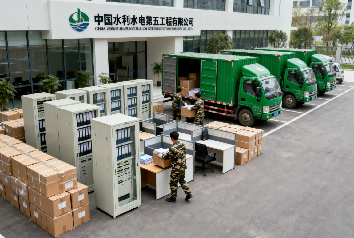 成都退伍老兵搬家有限公司 中国水利水电第五工程有限公司大型办公搬迁案例