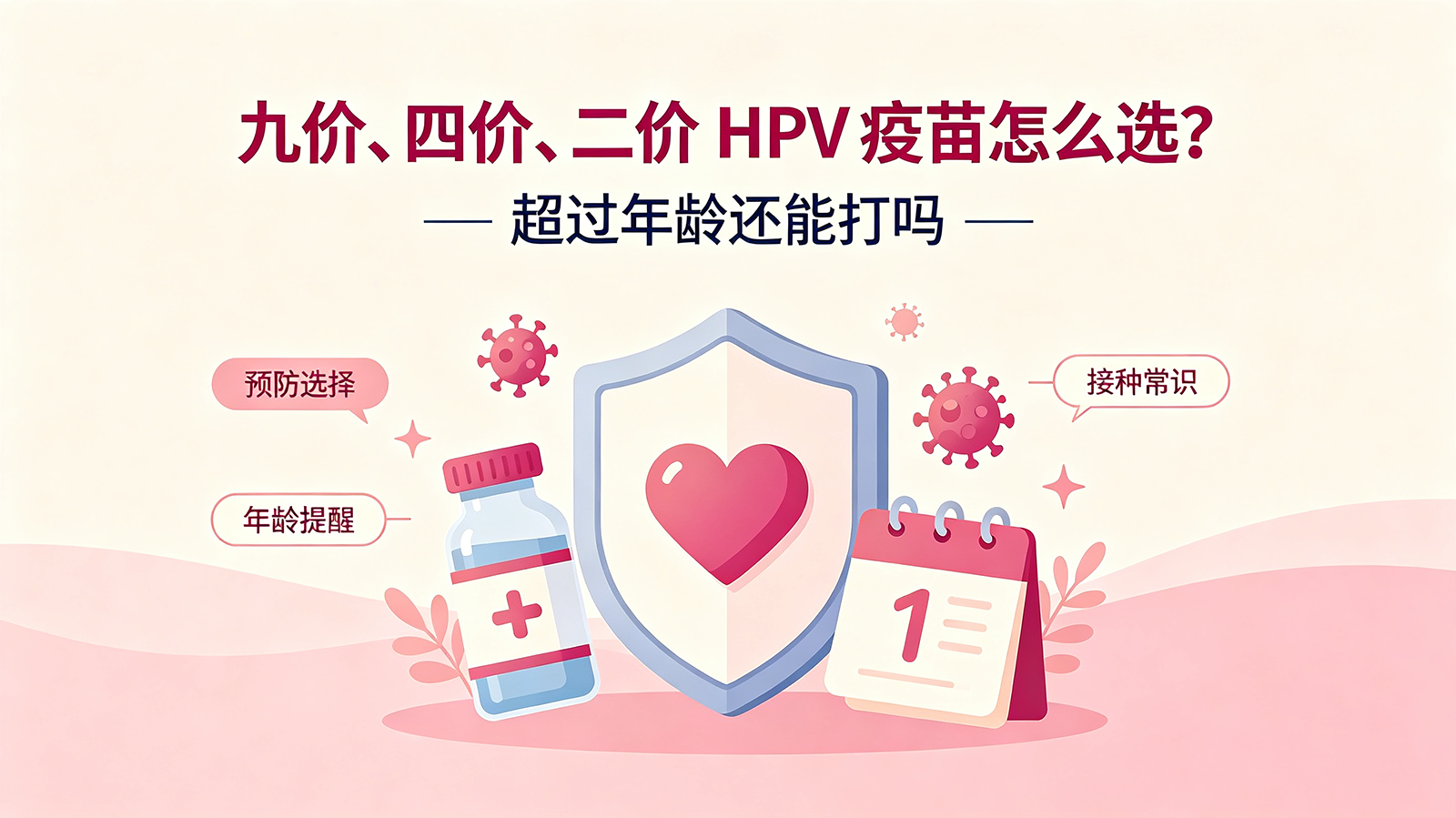 九价、四价、二价 HPV 疫苗怎么选？超过年龄还能打吗