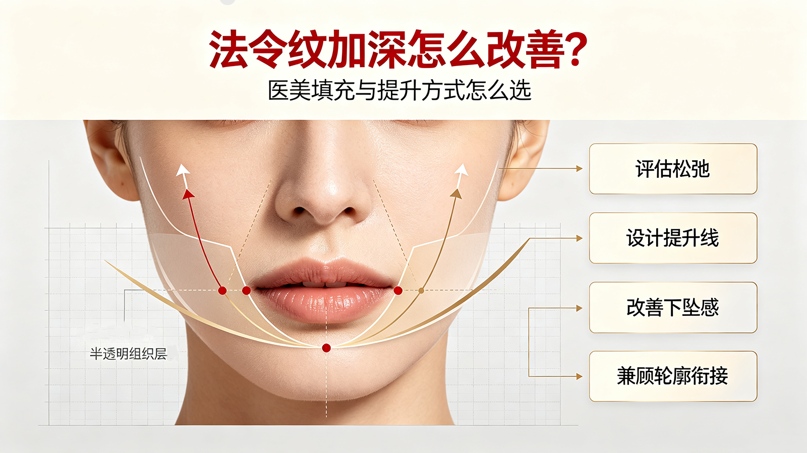 法令纹加深怎么改善？医美填充与提升方式怎么选