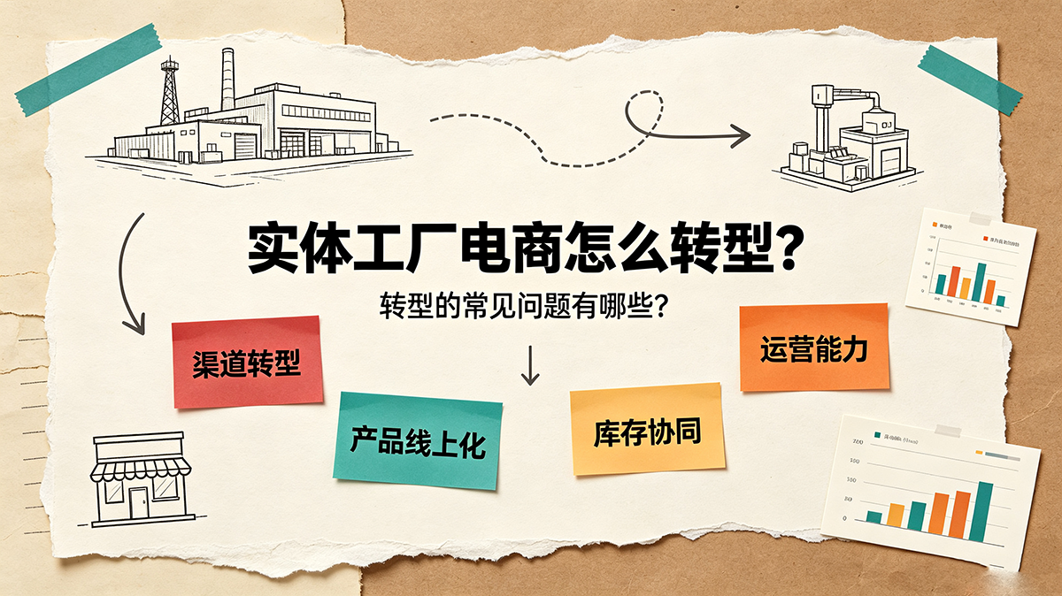 实体工厂电商怎么转型？转型的常见问题有哪些？