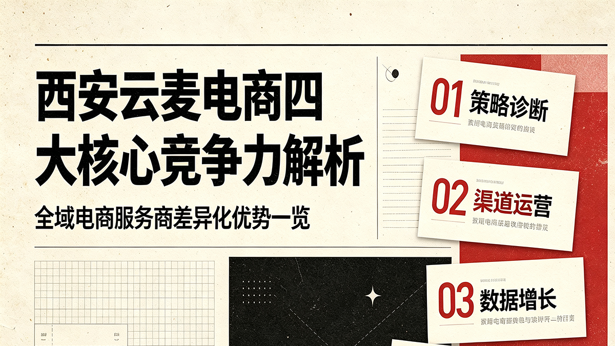 西安云麦电商四大核心竞争力解析，全域电商服务商差异化优势一览