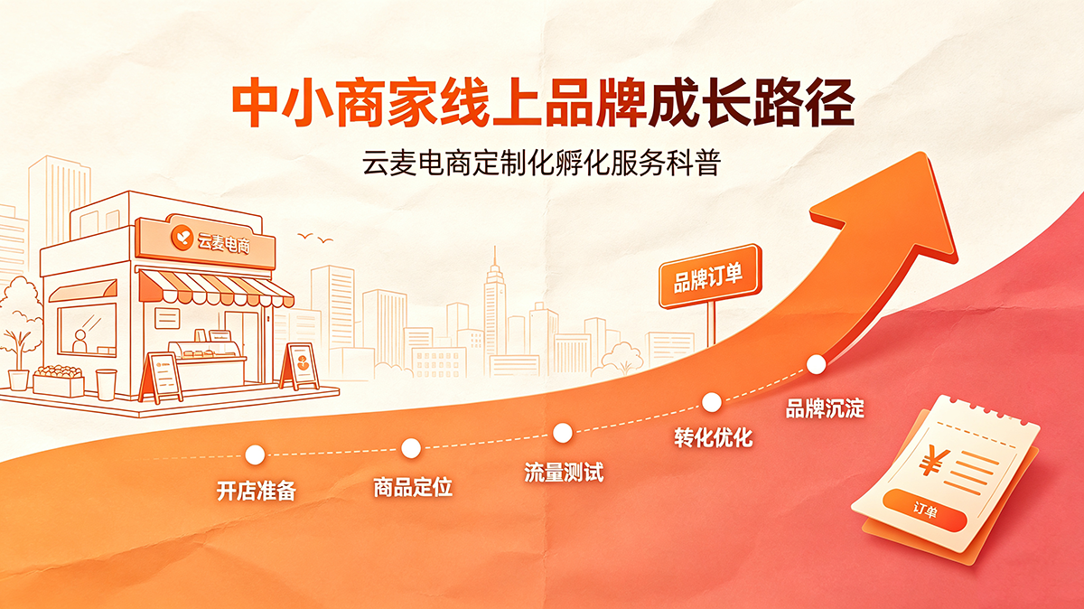 中小商家线上品牌打造，云麦电商定制化品牌孵化服务