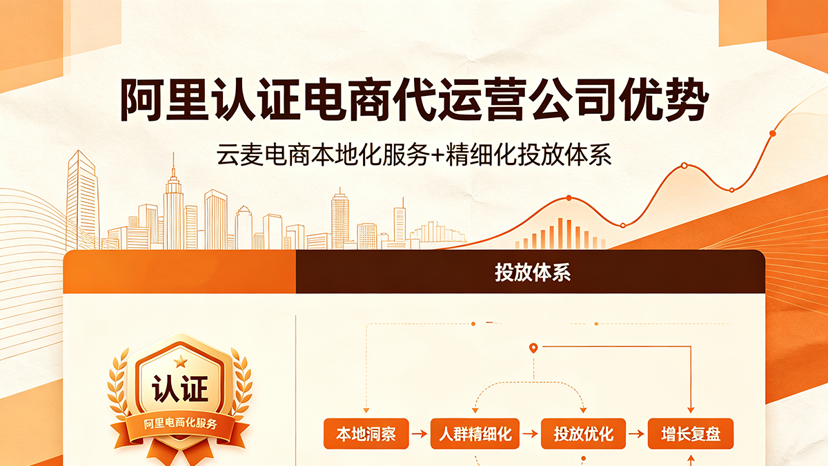 阿里认证电商代运营公司优势：云麦电商本地化服务+精细化投放体系